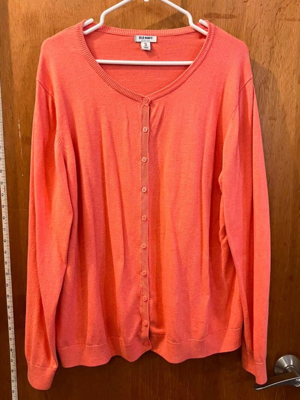 Size XXL - Old Navy - Salmon Long Sleeve Cardigan Sweater